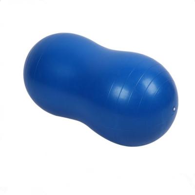 China Yoga Exercise Peanut Balance PVC 45cm Oval Massage Peanut Exerciser Yoga Ball For Kids Fitness for sale