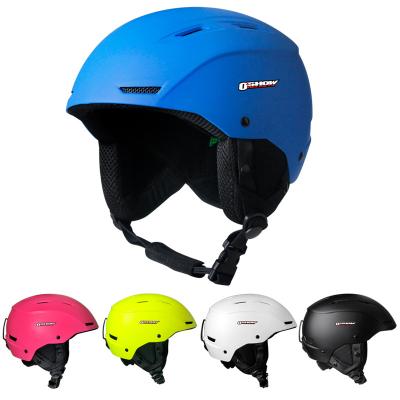 China Custom ABS Integrated Mount Imported EPS ABS Ski Snowboard Helmet With Ear Muff for sale