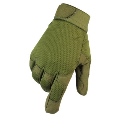 China Full Finger Sport Anti Slip Green Coating Wear Resistant Nylon Motorcycle Racing Gloves for sale