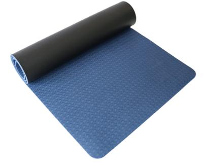 China Exercises Customized Reversible Customize Absorption Tasteless Anti-Slip Sweat Eco-Friendly Luxury Eco-Friendly PU Strip Yoga Mat For Stadium for sale