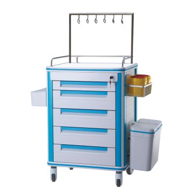 China Modern Hospital Medical Trolley Medical Injection Trolley With Drawers for sale