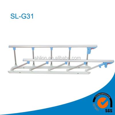 China Hospital Bed 5 Columns Aluminum Alloy Guardrail Bed Side Railing For Manufacturer Supplier Hospital Equipment for sale