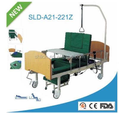 China Hospital bed wooden electric nursing bed with toliet pan SLD-A21-221Z for sale