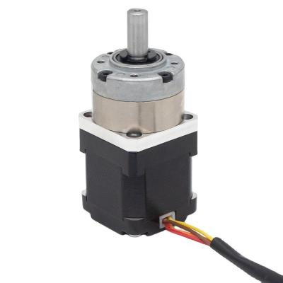 China 28/38.5 mm de longitud híbrido Nema 14 motor paso a paso con caja de cambios planetaria para UAV en venta