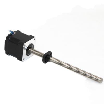 China Hybrid Micro Threaded Shaft Stepper Motor Nema 14 Rated current 1A with Acme Leadscrew for sale