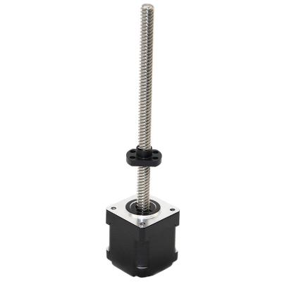 China Customized Threaded Rod Micro Hybrid Nema 14 Stepper Motor for Scientific Research for sale