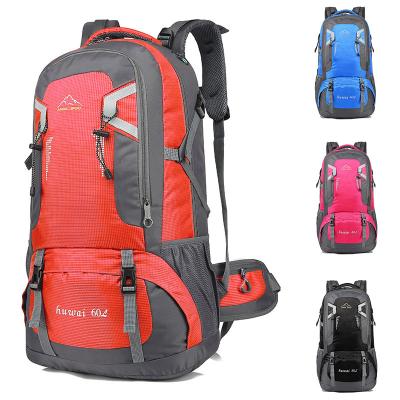 China Customizable 40-60L Waterproof Hiking Hiking Backpack Outdoor Waterproof Lightweight Camping Hiking Backpack for sale