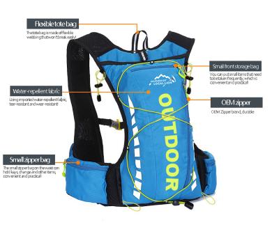 China New Camel Cycling Sports Bag Waterproof Drinking Water Backpack Moisturizing Vest Backpack for sale