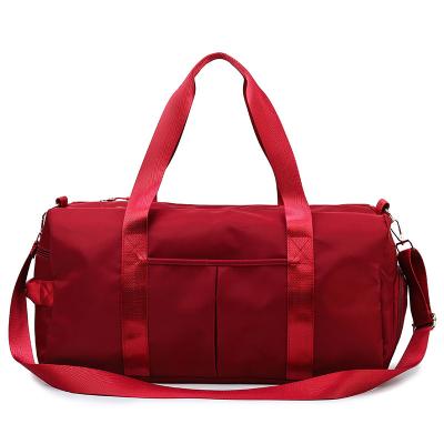 China Wholesale Waterproof Custom Outdoor Sports Travel Waterproof Sports Mens Womens Gym Red Blue Pink Bag for sale