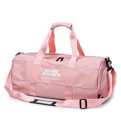 China Waterproof Waterproof Shoes Compartment Bag Fitness Wet Pouch Sports Outdoor Travel Bag Fitness Pink Fitness Bag for sale