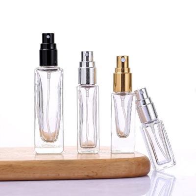 China Square Empty Clear Refillable Fine Atomizer Cosmetic Mist Bottle 5ml 10ml 20ml 30ml Glass Perfume Bottles for sale