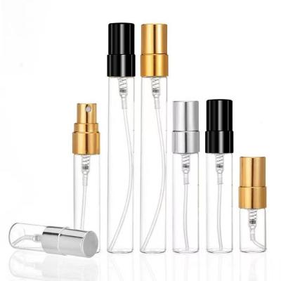 China 2ml Cosmetic 2ml 3ml 5ml 10ml 10ml Small Travel Perfume Tester Bottles Mini Size Glass Sample With Sprayer Pump for sale