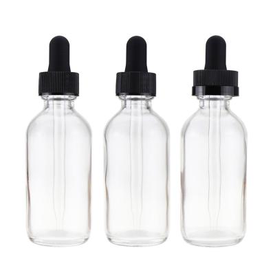 China Hot Sale 60ml Brown Boston Cosmetic Essential Oil Dropper Eco - Friendly Glass Bottle for sale