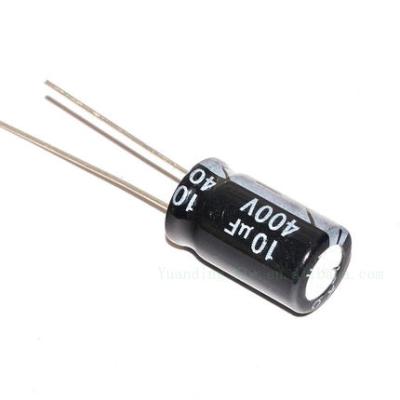 China (Hot offer) 10UF 400V capacitor 10*17mm electronic capacitor 10UF 400V for sale