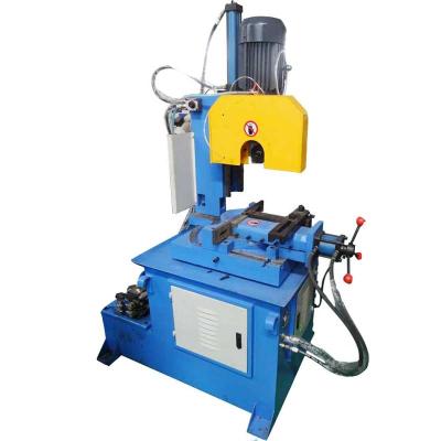 China Industrial metal cutting 90-45 degree semi automatic hydraulic pipe square bar tube cutting machine mc350nc for sale