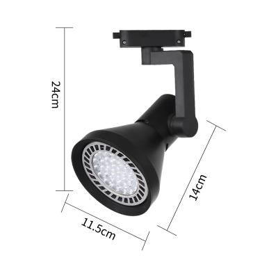 China Modern showroom lighting cob led track light 30w track led light par30 tracklight for sale