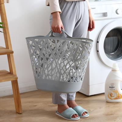 China Hot Selling High Quality Plastic Dirty Organizer Viable Plastic Storage Basket PP Laundry Basket Clothes Organizer for sale