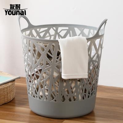 China Hot Selling High Quality Plastic Viable Plastic Storage Basket Clothes Laundry Basket Amazon pp Dirty Organizer for sale