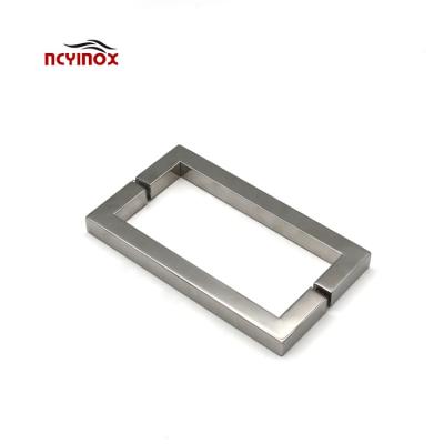 China Modern Elegant Mirror Glass Square Finish Tube Door Pull FO Push-Pull Glass Wood Door for sale