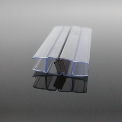 China Modern Glass Seal Strip Bathroom Shower Door Seal Strip PVC Black White Color for sale