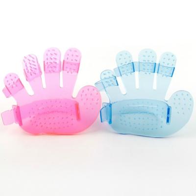 China PVC Viable Pet Grooming Cleaners for Dogs and Cats Bathe Cosmetic Combs Sweep Fingers Palm Pet Brush for sale