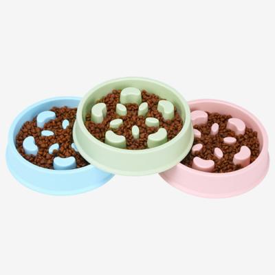 China Automatic Healthy Slow Eating Prevent Clogging , Prevent Obesitypet Dog Dish Bowl Pet Feeder for sale