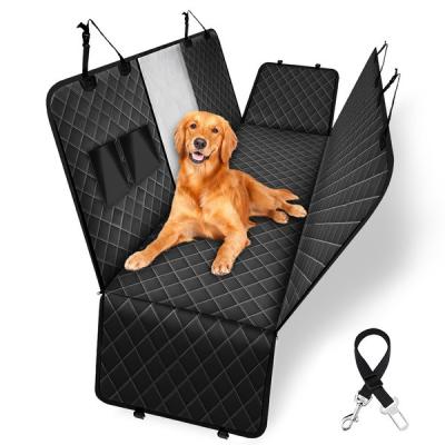 China Travel Car Double Split Back Seat Cover For Dogs Swing Option Accessories For Petting Car Mats for sale