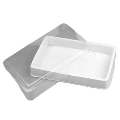 China Samples Offered Clear Plastic Blister Packaging Eco - Friendly Tray Square Tray Packaging Without Lid for sale