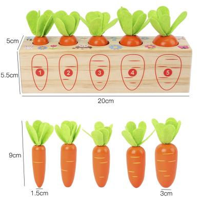 China First Educational Carrot Wholesale Educational Toy Matching Wooden Toys For Children for sale