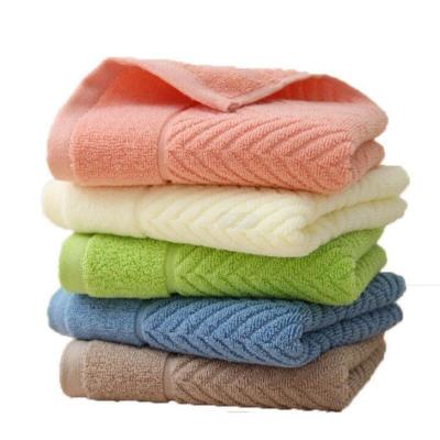 China Wave Design Soft QUICK DRY Cotton Bath Towel Set Breathable Adult Travel Gift Bath Towel Cotton Hand Towel Set for sale