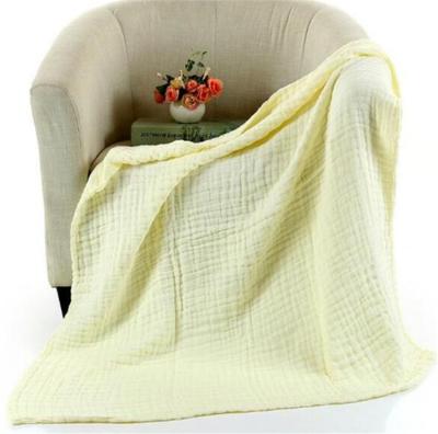 China 6 Layer Gauze Baby Blankets Swaddling For Disposable Soft Breathable Baby Infants Cotton Muslin Sleep Blankets for sale