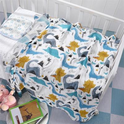 China Wholesale PORTABLE Cotton Bamboo Baby Wrap Wrap 2 Layers Baby Receiving Baby Covering Muslin Bamboo Cotton Wraps for sale