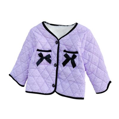 China Anti-wrinkle Toddler Girl Jacket Baby Winter Cotton Lambswool Coat Girls Casual Jacket for sale