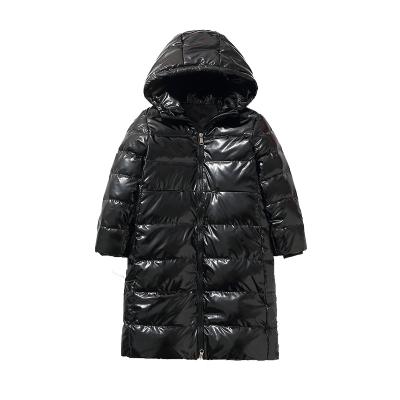 China Anti-wrinkle children down jacket factory wholesale winter baby plus long coat thick girls coat for sale