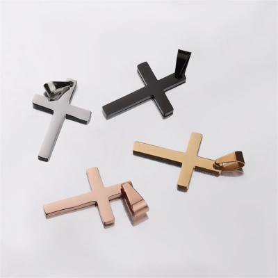 China Fashion Wholesale Jewelry Accessories Hot Sale Fashion Stainless Steel Cross Pendant Necklace Accessories Jewelry for sale