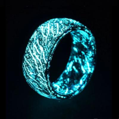 China Latest Fashion Design Luminous Mens Rings For Men And Women Rings Glow In The Dark Ring Jewelry for sale