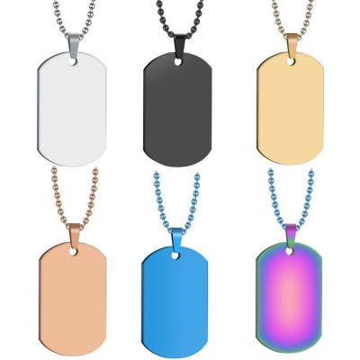 China Wholesale Europe White Stainless Steel Dog Tag Military Pet ID Tag Pendant Collar for sale