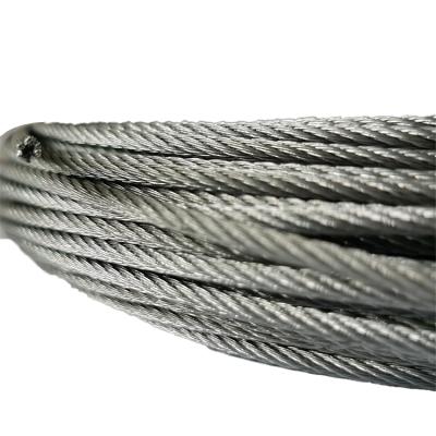 China Internal brake line construction of 7*7/1*19 galvanized steel wire rope and stainless steel wire rope for sale