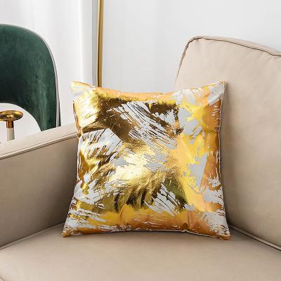 China Sustainable Gold Tile Case Luxury Cushion Covers Decorative Home Pillow Covers Amazon Hot Selling Pillowcase for sale