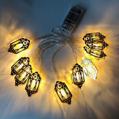 China Decoration Moon Star Indoor Outdoor Ramadan LED Lantern String EID Mubarak Kareem Fairy Light Muslim Islamic Light Gift Kids Party Decor for sale