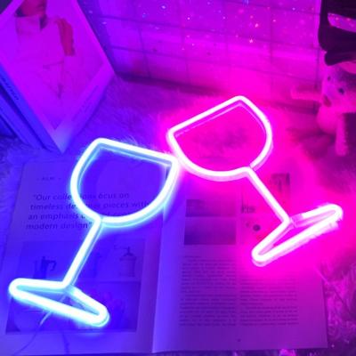 China Hot Glass Art Decor Neon Lamp Led Shaped Home Neon Sign Wine Club Bar Party Wall Waterproof LED Neon Signs Sales Modules for sale