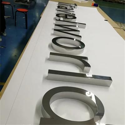 China Waterproof LED Modules Free Design Signs Customize Letter Signs 3D Stainless Steel Back Led Outdoor Letter Led Signs for sale