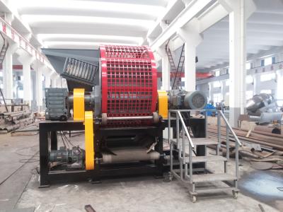 China Double Shaft Tire Shredder rubber Shredder，Tire Shredder, Tire Crusher,Tire Shredding Machine- For Tire Recycling Plant for sale