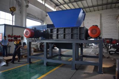 China Door Shredder Municipal Solid Waste Bulky Furniture Two Shaft Shredder With CE for sale