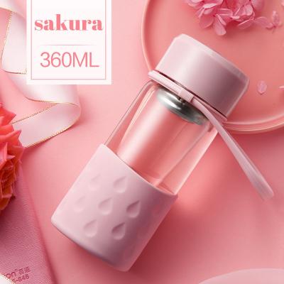 Китай Бутылка Infuser стекла взрослых 360ML, течебезопасная стеклянная бутылка с водой чая продается