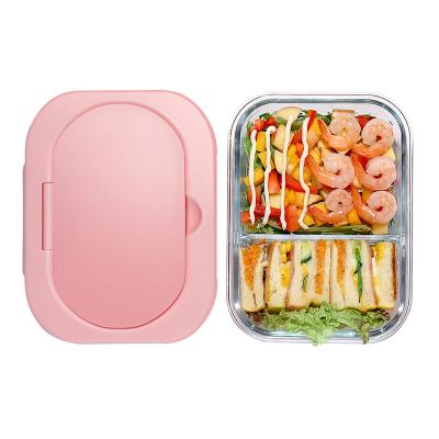 China Multiscène Heatproof Bento Glass Lunch Box, Container van het het Glasvoedsel van BPA de Vrije Te koop