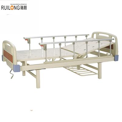 China Hospital/Home Nursing Home//First Aid Center Station RC-006 Professional Hospital Manufacturer Manual One Crank Cheap Hospital Bed/Nurse for sale