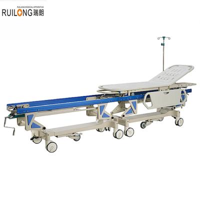 China Modern RT-001 Patient Transportation Stretcher Trolley With Height Adjustable Good Price Hospital Trolley for sale