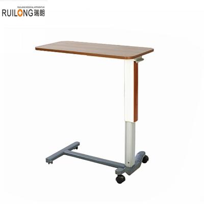 China RP-027B Modern Hospital ABS Movable Adjustable Over Bed Food Table Dining Table For Patient for sale