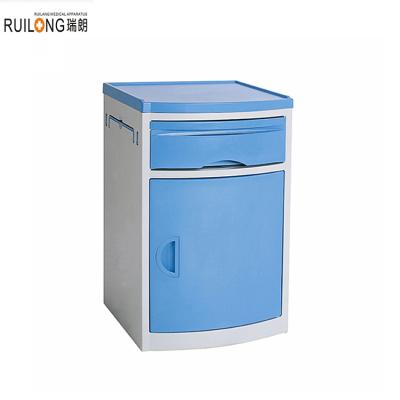 China RG-001 Traditional ABS Hospital Bedside Table Below Locker Night Stand Bed Side Rack For Hospital Lockers for sale